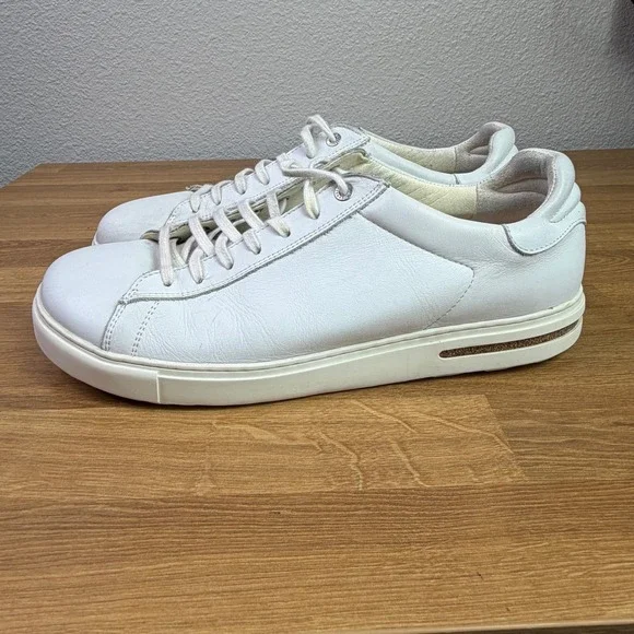 Birkenstock Bend Low White Leather Lace Up Sneakers Mens 13 EU 46